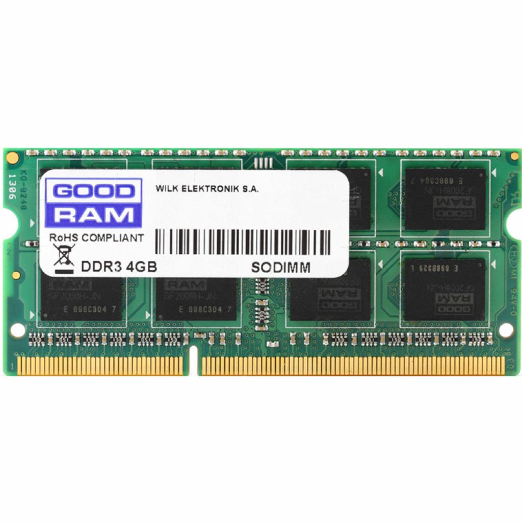 

Модуль пам&яті для ноутбука SoDIMM DDR3 4GB 1600 MHz GOODRAM (GR1600S364L11/4G)