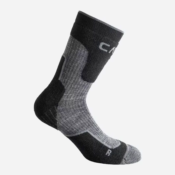 

Носки CMP Trekking Sock Wool Long 3I49277-41YF 43-45 Nero-Grey