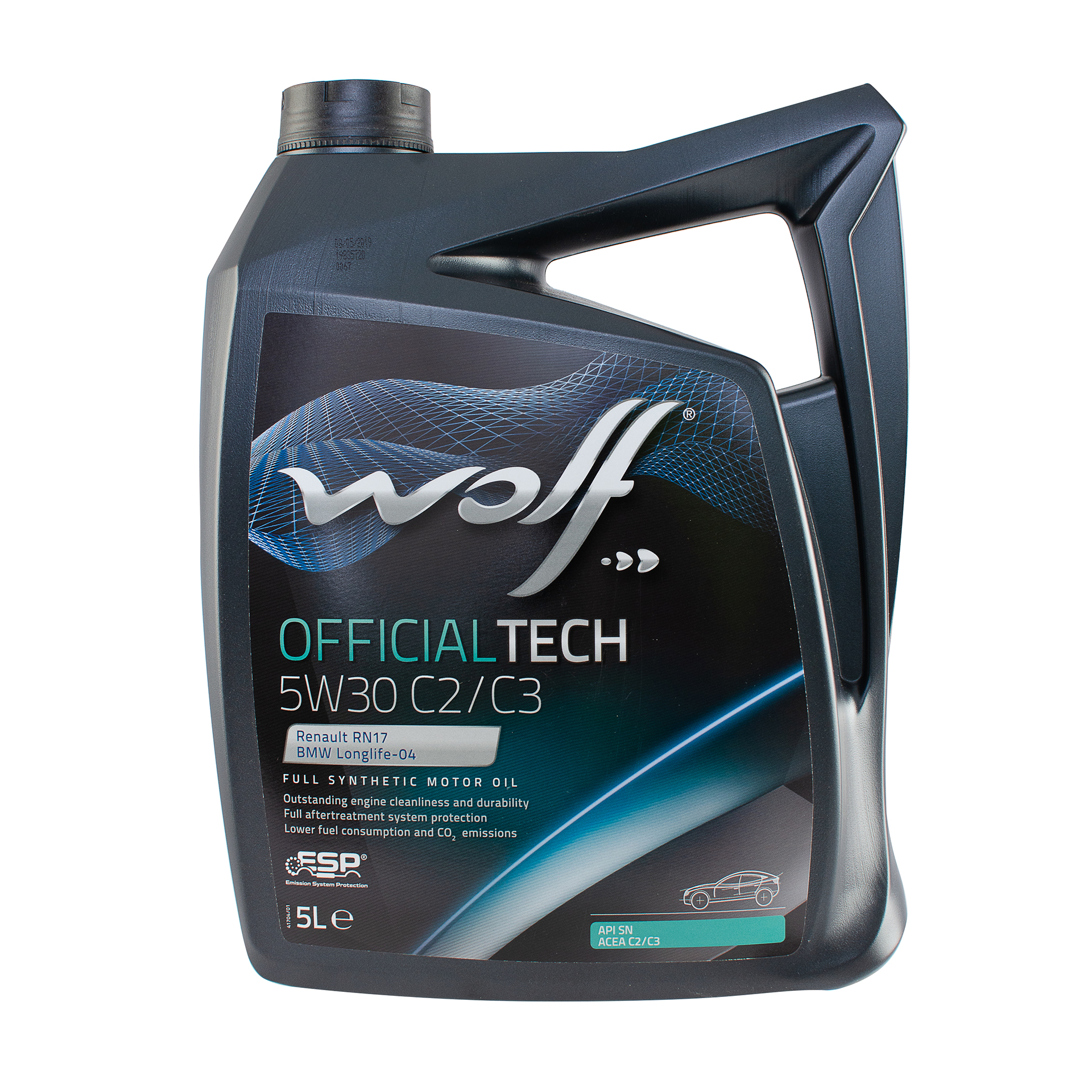 Моторна олива WOLF OFFICIALTECH 5W30 C2/C3 5L (8332579) – низькі ціни ...