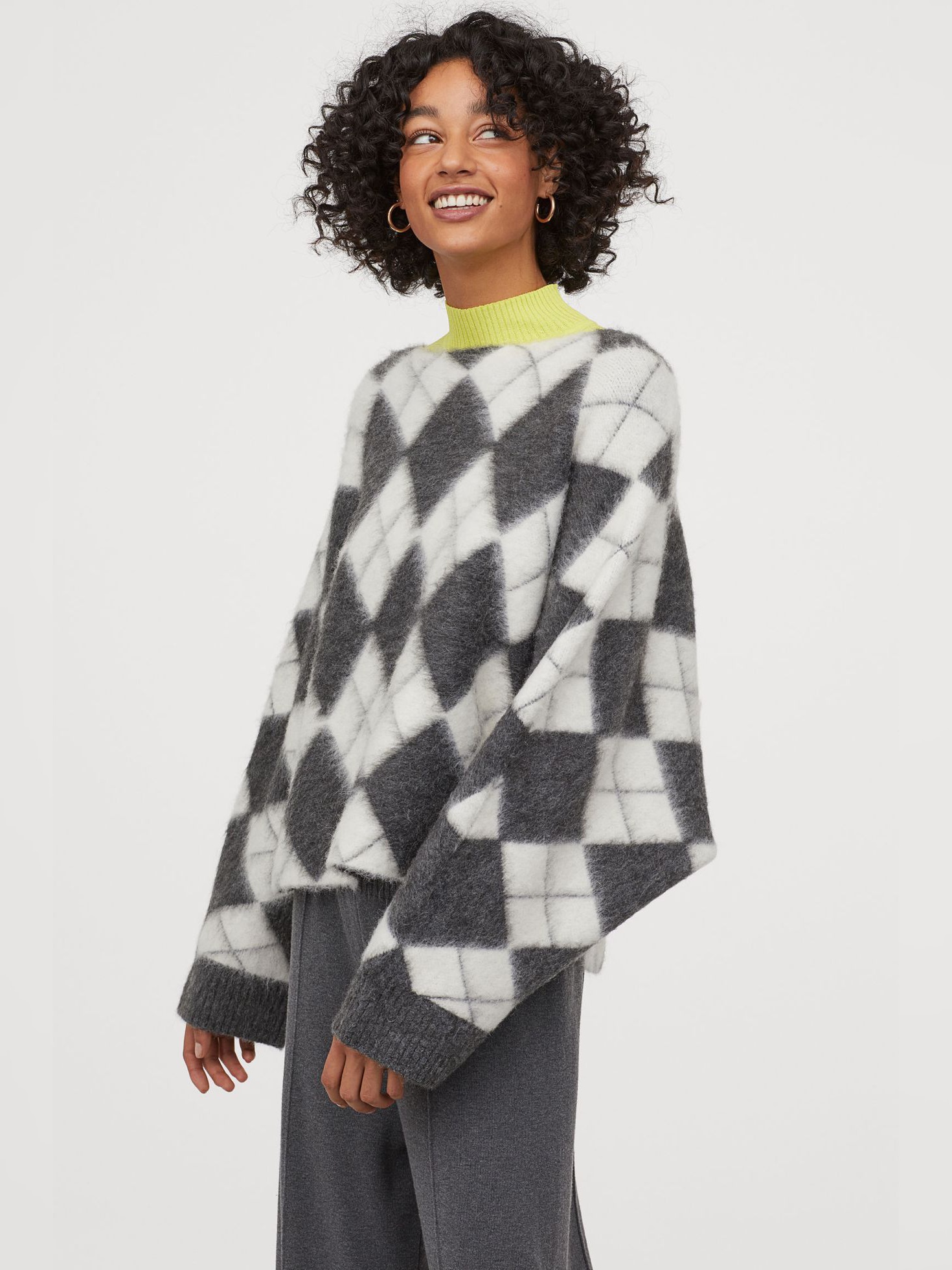 

Джемпер H&M 1008-8254530 XS-S Серый