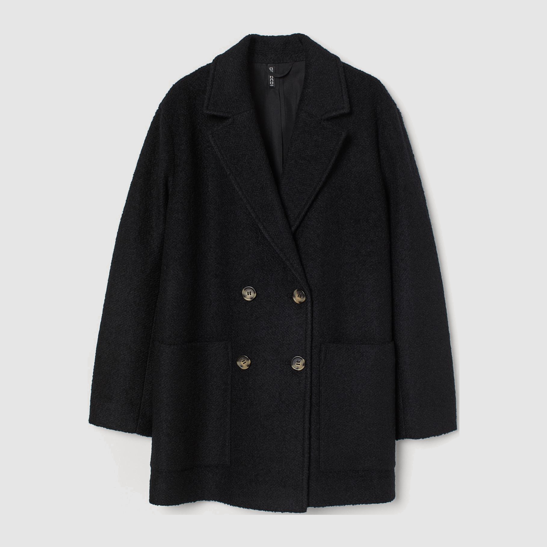 

Пальто H&M 1008-9020262 XS Черное