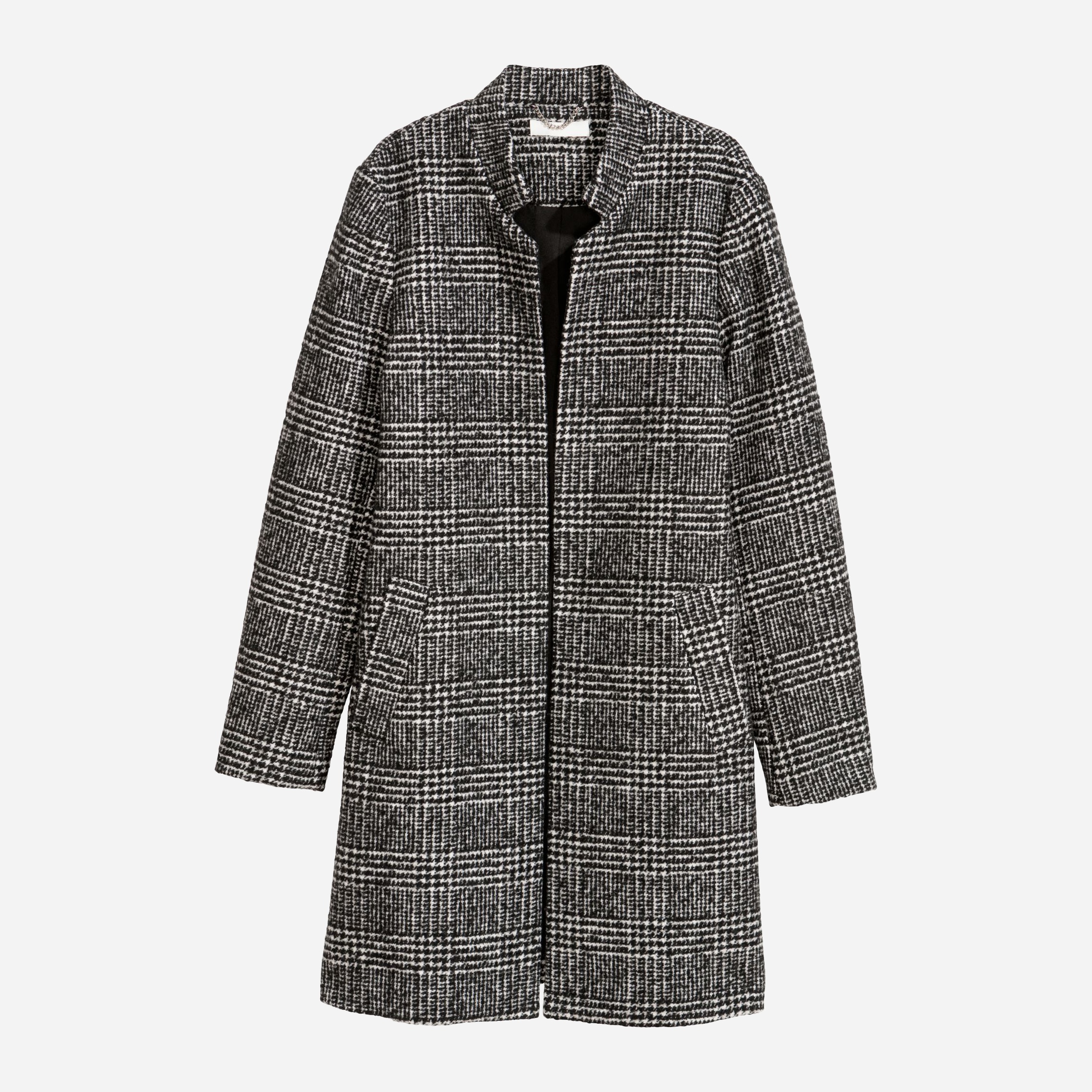 

Пальто H&M 1308-5511756  Черное с белым, Пальто H&M 1308-5511756 46 Черное с белым