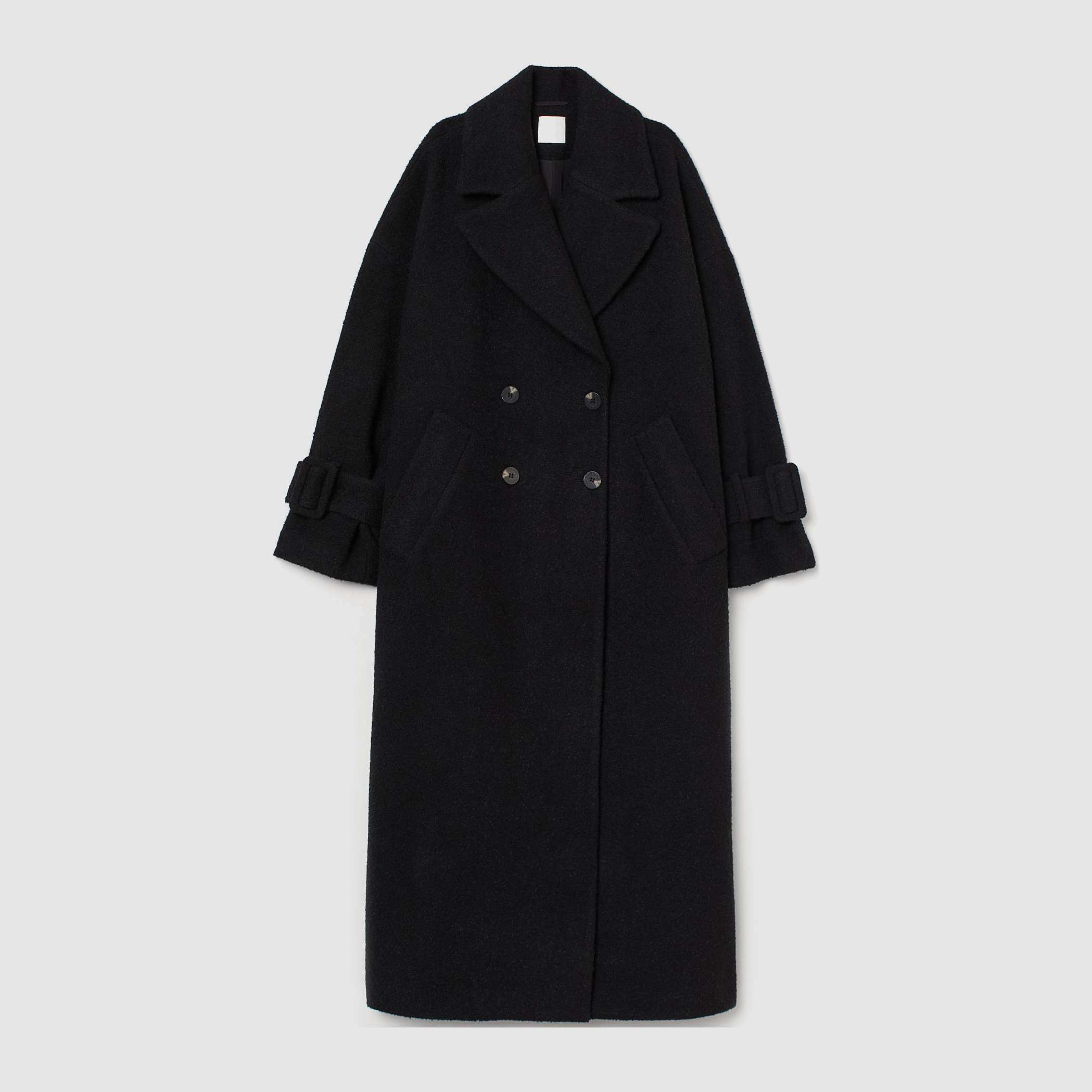 

Пальто H&M 1808-9230282 XXL Черное