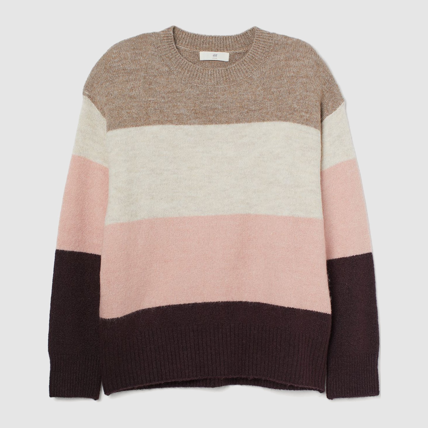 

Джемпер H&M 908-8747542  Бежевый с фиолетовым, Джемпер H&M 908-8747542 S Бежевый с фиолетовым