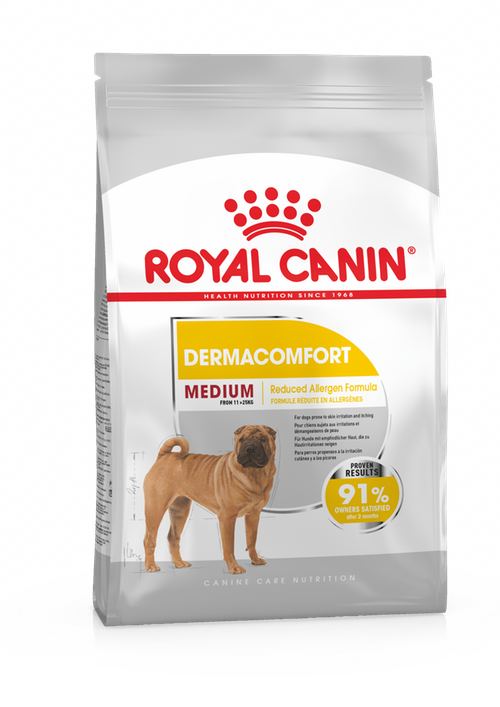 

Royal Canin Medium Dermacomfort 10 кг сухой корм (Роял Канин) для средних собак склонных к раздражениям кожи