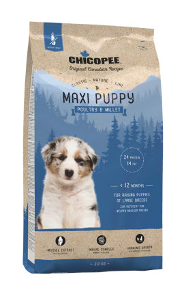 

Сухой корм Chicopee (Чикоппи) CNL Maxi Puppy Poultry & Millet 2 кг для щенков крупных пород с птицей и просом