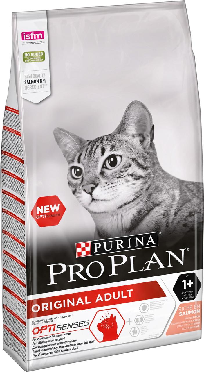 

Сухой корм для котов Pro Plan (Про План) ORIGINAL 10 кг. с лососем качественный корм для взрослых кошек