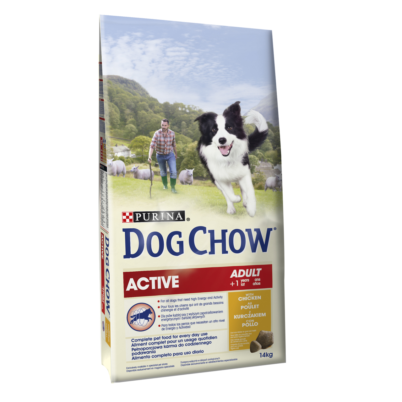 

Сухой корм для взрослых собак всех пород Dog Chow Adult Activ Chicken 14 кг (курица)
