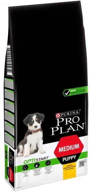 

Сухой корм для собак Pro Plan (Про План) Medium Puppy 12 кг с курицей для щенков средних пород