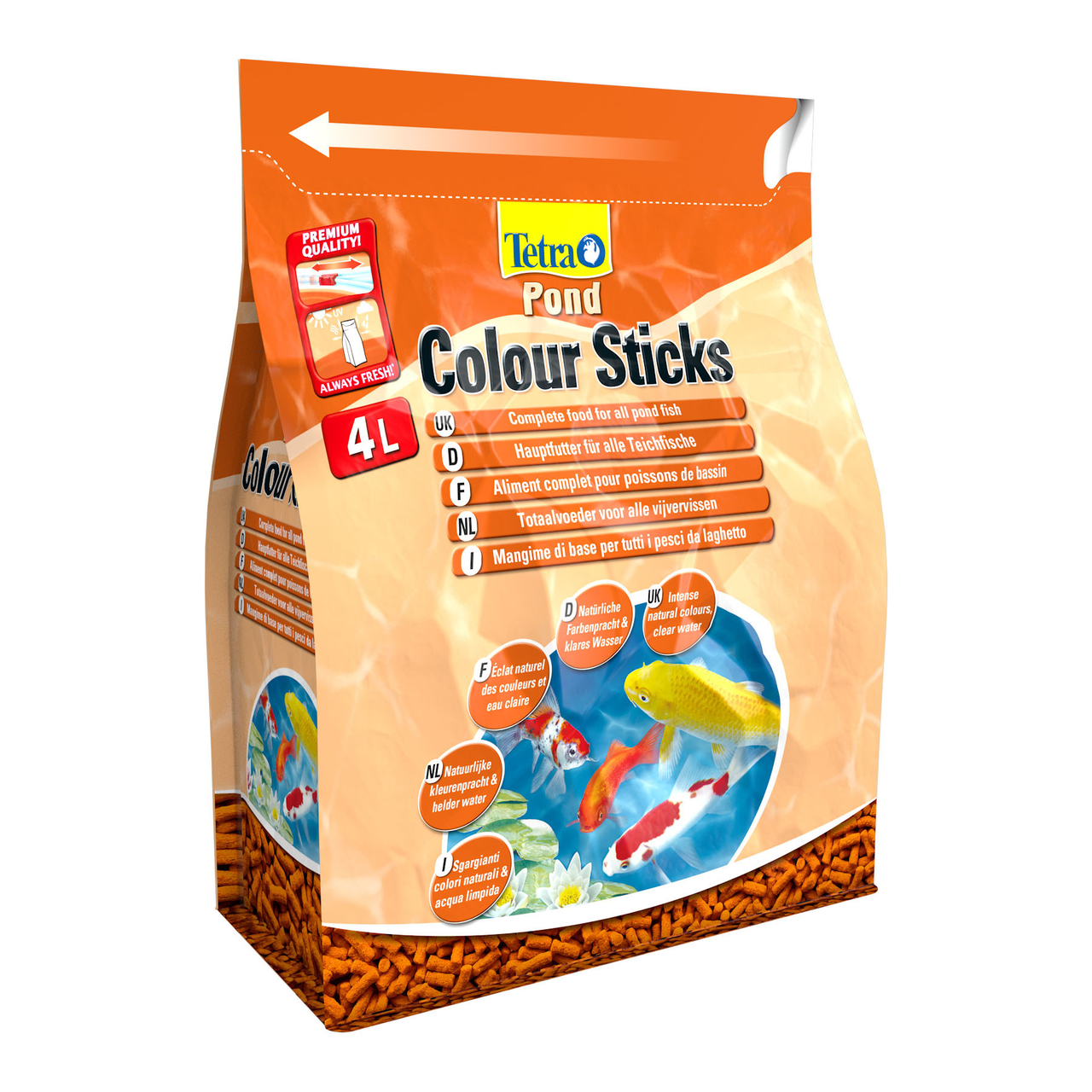 

Сухой корм для прудовых рыб Tetra в палочках «Colour Sticks» 4 л (для всех прудовых рыб)