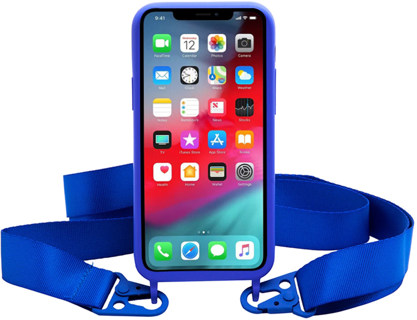 

Панель Necker на ремешке для Apple iPhone X/Xs Blue Solid (NCRB-X-BS)