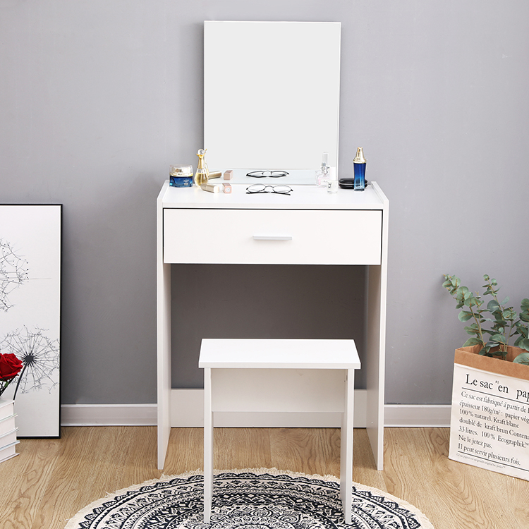 

Туалетный столик + табурет AVKO ADT 006 White, с зеркалом и ящиком