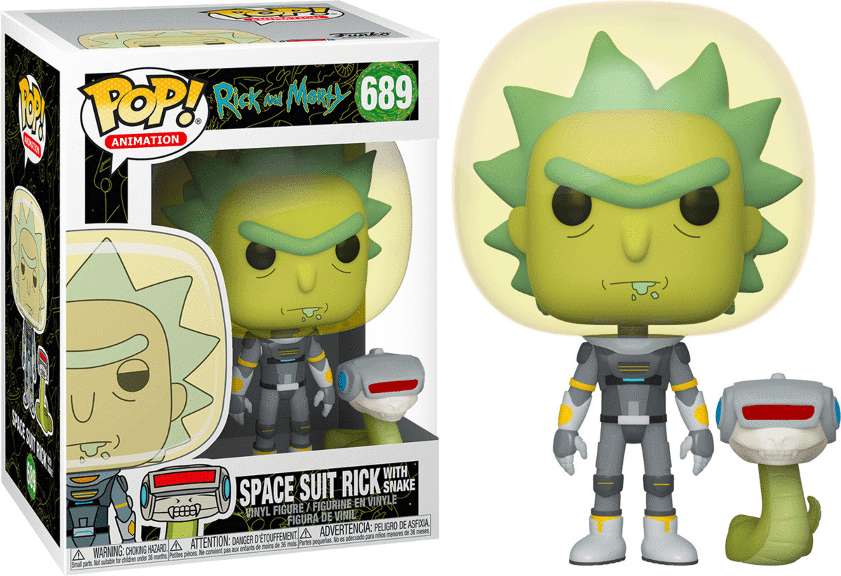 

Фигурка Funko Pop Фанко Поп Рик в скафандре со змеей Рик и Морти RM P 689