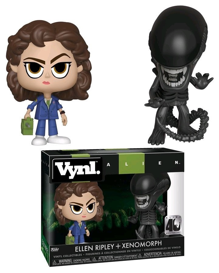 

Набор фигурок Funko Pop Фанко Поп Чужой 40-е Alien 40th Рипли и Ксеноморф 10 см Movies A XR1