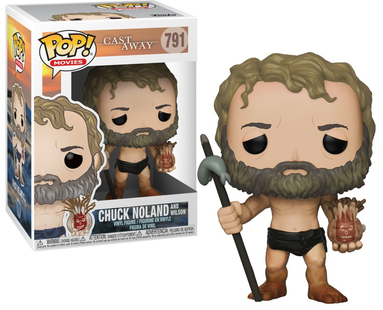 

Фигурка Funko Pop Фанко Поп Изгой Чак Ноланд c Уилсоном Cast Away Chuck with Wilson 10 cм Movies CA CW 791