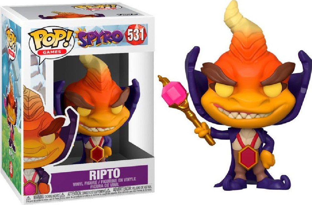 

Фигурка Funko Pop Фанко Поп Дракон Спайро Рипто Spyro the Dragon Ripto 10 см Game SD R 531