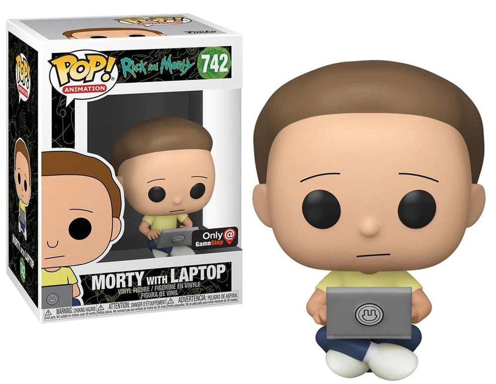 

Фигурка Funko Pop Фанко Поп Рик и Морти Морти с ноутбуком Morty with Laptop Exclusive 10 см RM WL 742