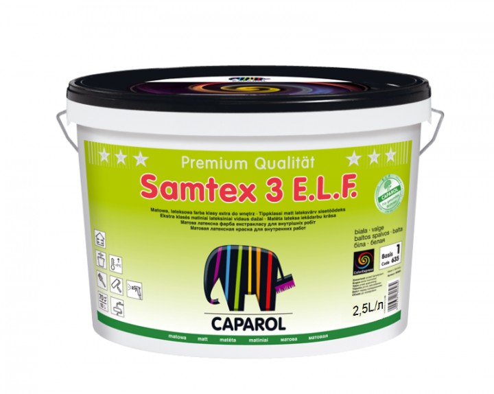 

Краска Caparol Samtex 3 белая 2.5 л арт - 961482
