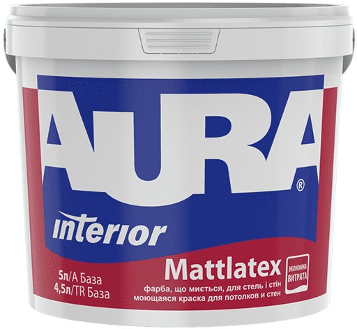 

Краска Aura Mattlatex белая 5 л арт - 38385