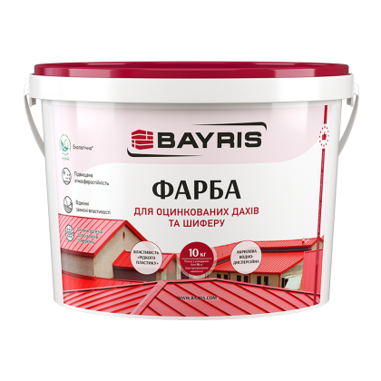 

Краска Bayris для оцинкованных крыш и шифера зеленая 10 кг арт - B0041
