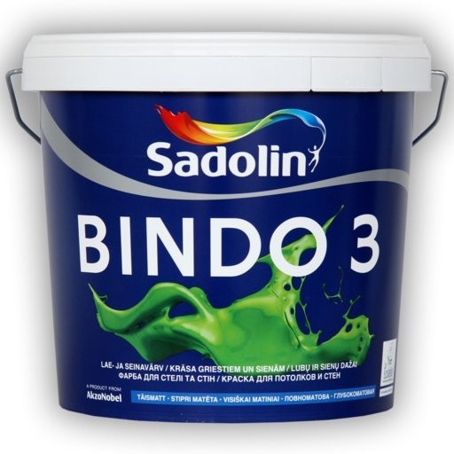 

Краска Sadolin Bindo 3 белая 5 л арт 500-15