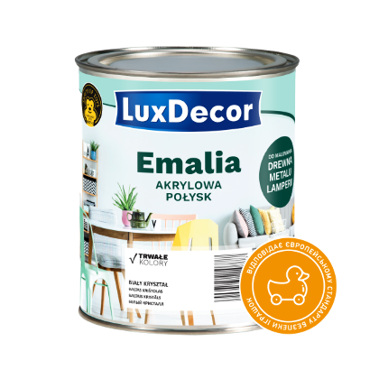 

ЭМАЛЬ АКРИЛОВАЯ ГЛЯНЦЕВАЯ. LUXDECOR (2.5 л) Лесной орех