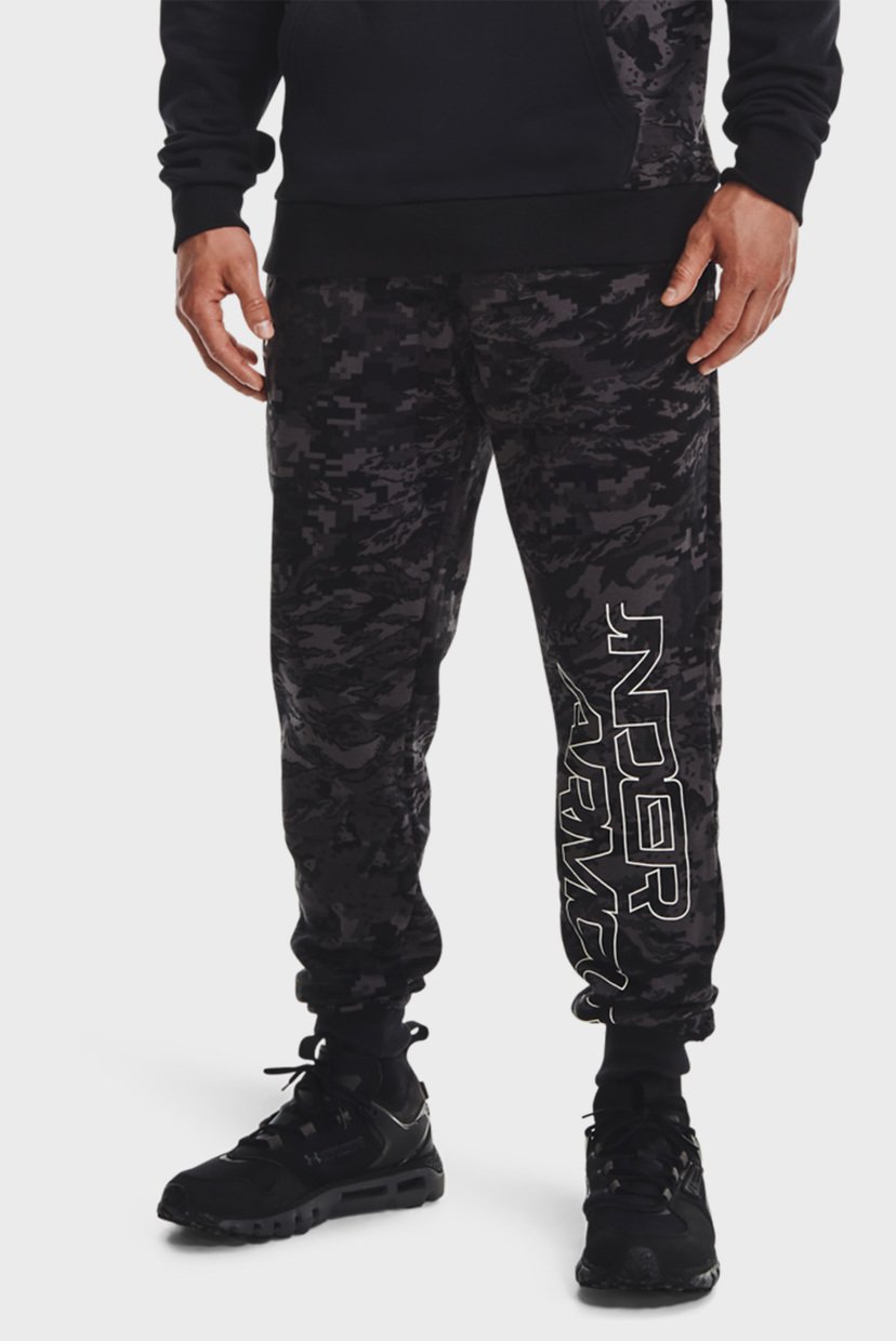 

Мужские черные спортивные брюки UA RIVAL FLC CAMO SCRIPT JGR Under Armour XL 1366313-001