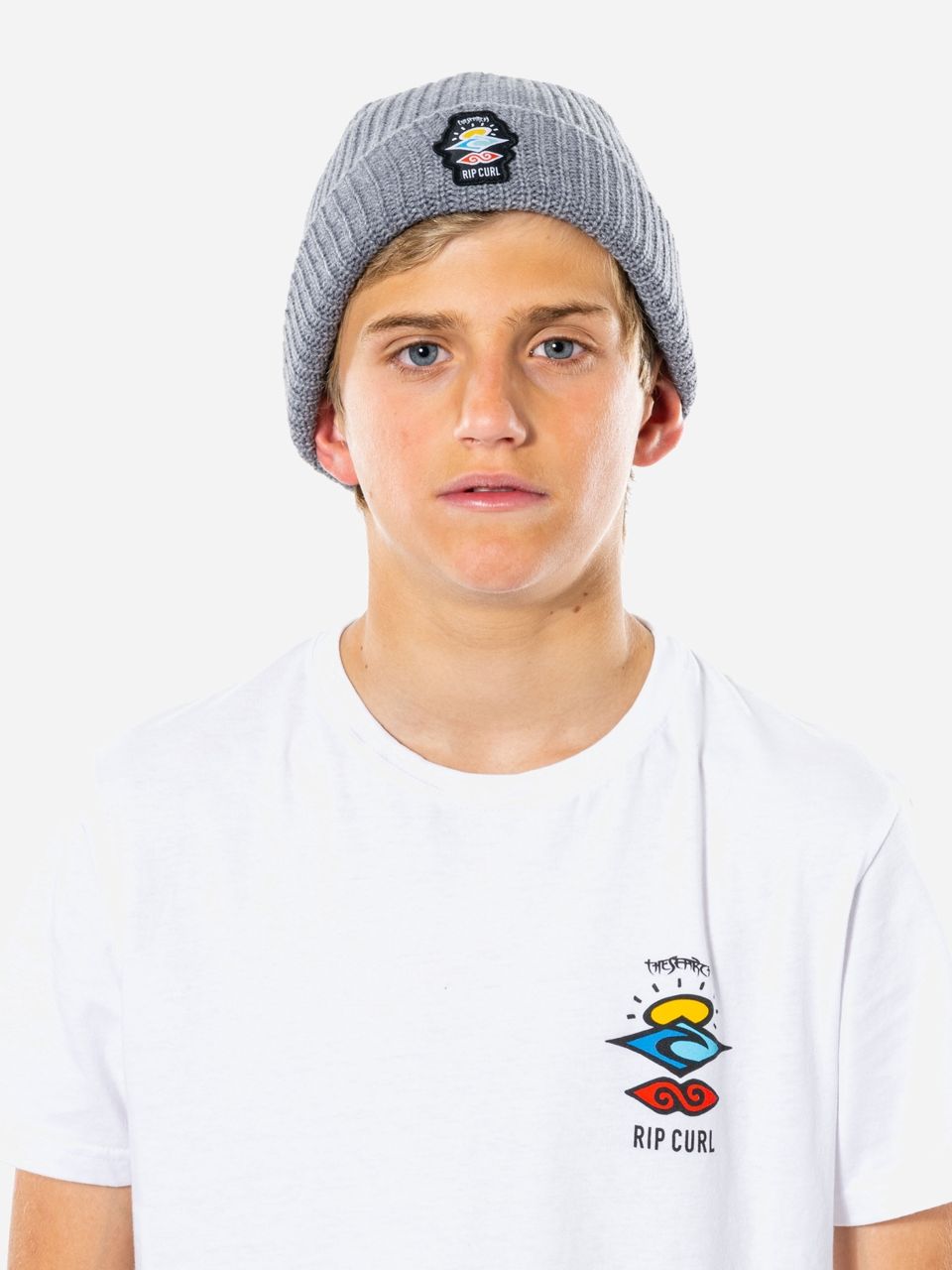 

Демисезонная шапка Rip Curl Icons Reg Beanie-Boy KBNBJ9-80 52-56 см Серая