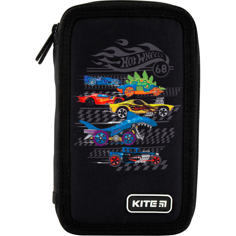 

Пенал без наполнения Kite Education Hot Wheels HW20-623, 2 отделения
