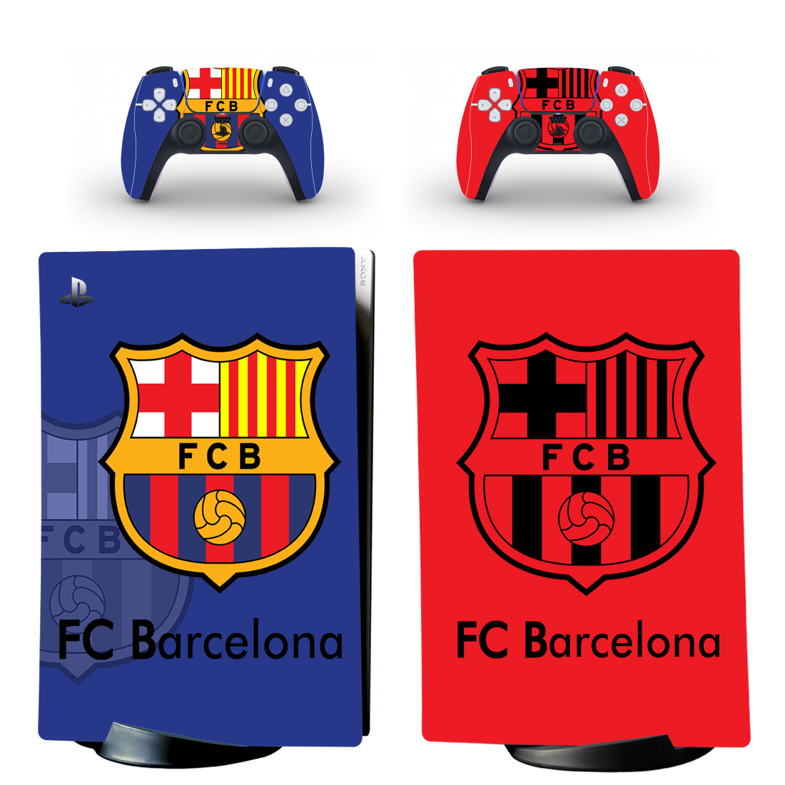 

Виниловые наклейки на PS5 Digital Edition и геймпад DualSense FC Barcelona Sony PlayStation 5 игровая консоль Skin (PV5021)