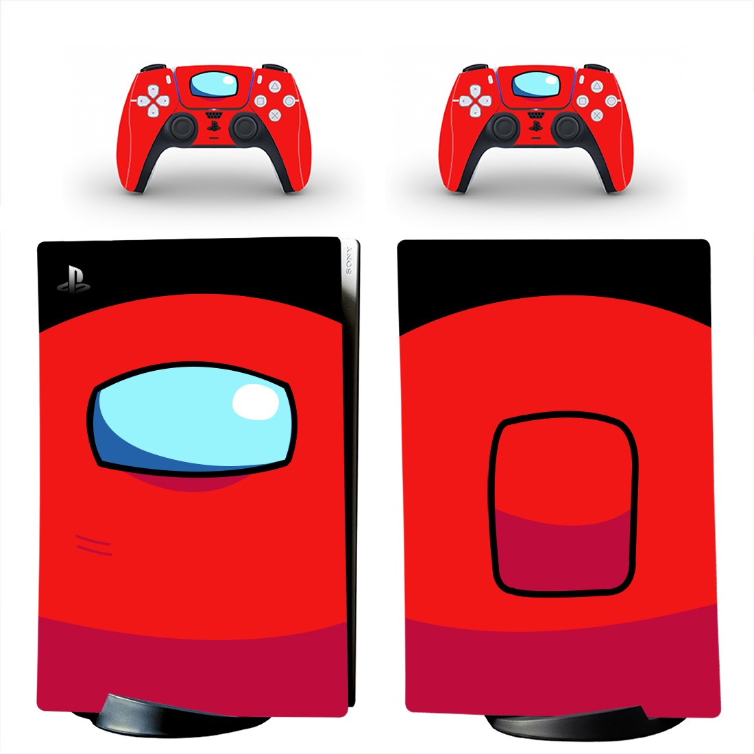 

Виниловые наклейки на PS5 Digital Edition и геймпад DualSense Among Us Sony PlayStation 5 игровая консоль Skin (PV5020)