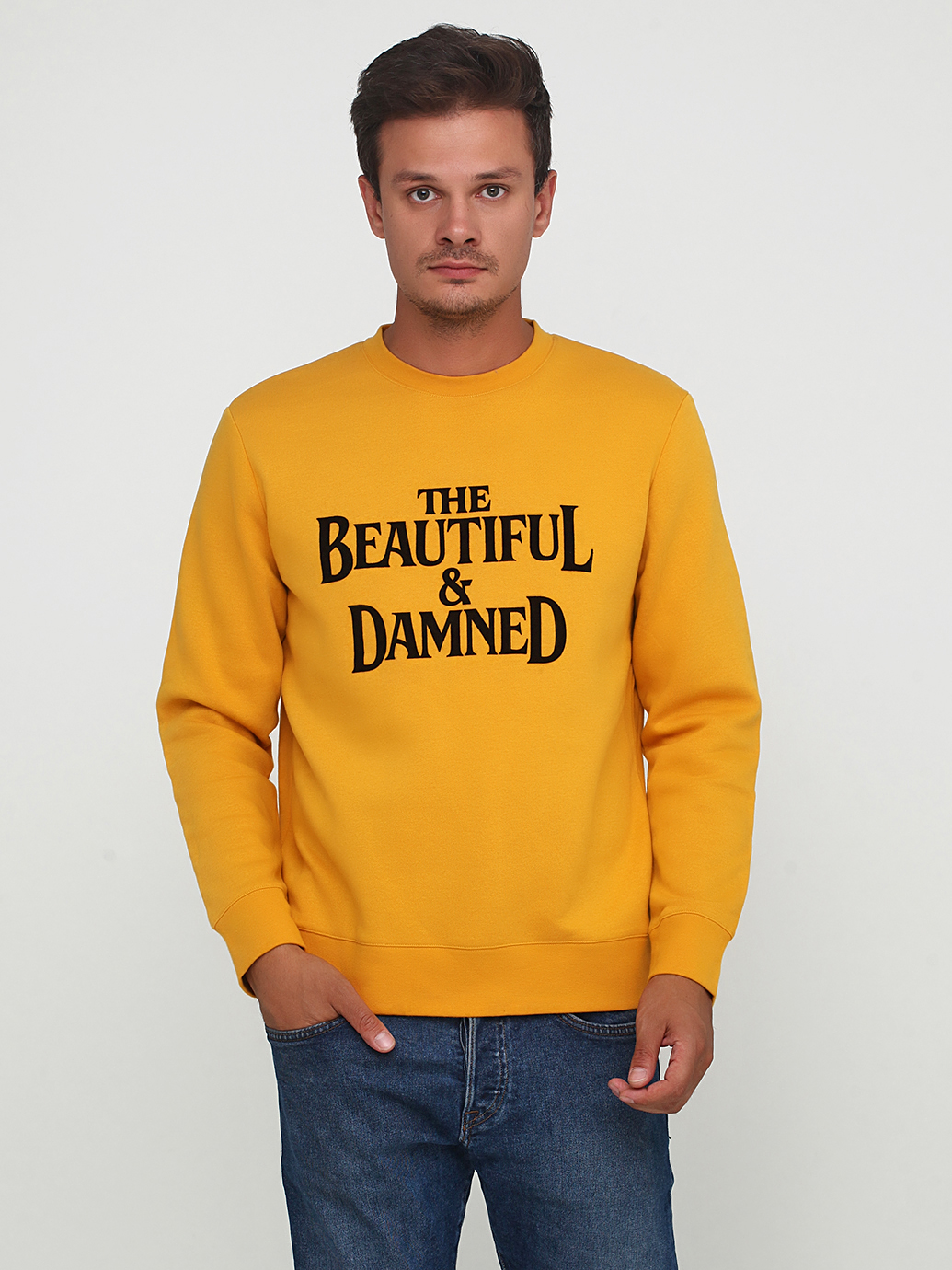 

Свитшот H&M 0623336-03  Желтый, Свитшот H&M 0623336-03 L Желтый