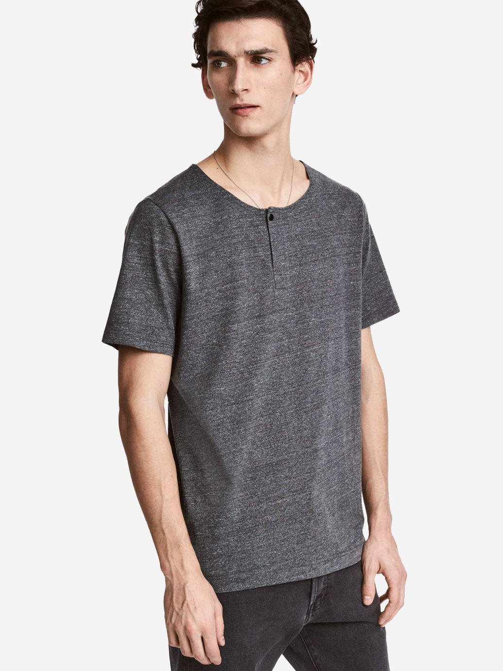 

Футболка H&M 0469035  Темно-серая, Футболка H&M 0469035 S Темно-серая