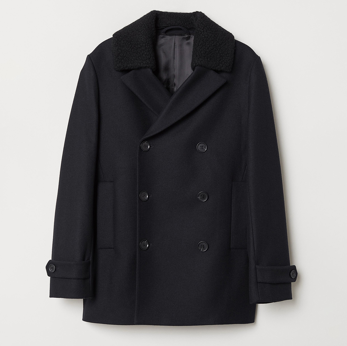 

Пальто H&M 0504410 58 Черное