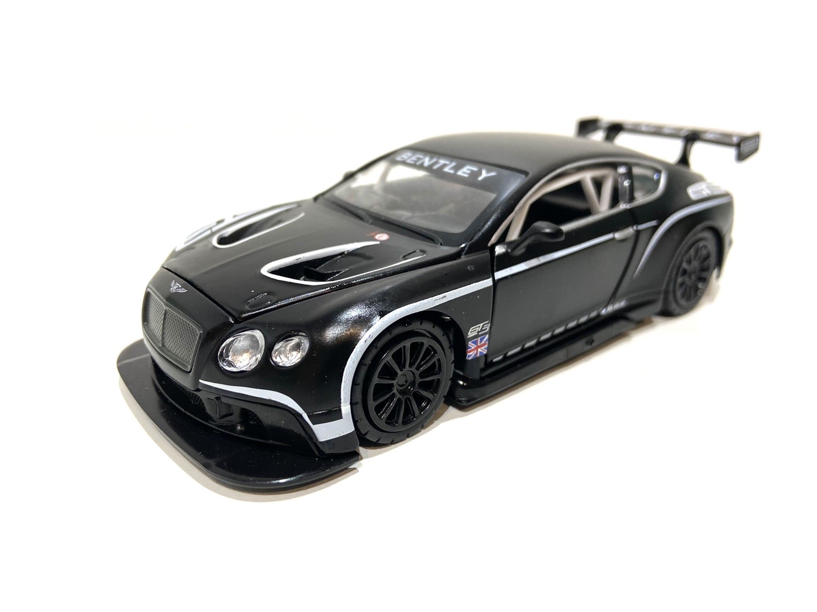 

Машина металева Автопром Bentley Continental GT3 инерционная, звук, свет 68353B чёрная