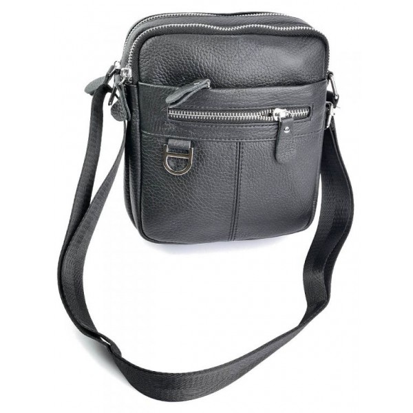 

Сумка маленькая из кожи мужская BagMan 1186-1 Black