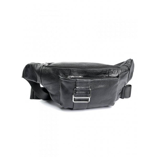 

Сумка мужская из кожи на пояс BagMan 0023 Black