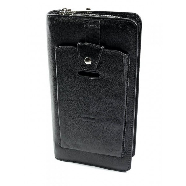 

Большое мужское портмоне из кожи PortMan 7M-168 Black