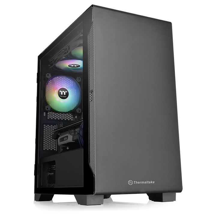 

Корпус Thermaltake S100 Tg, Tower Case (Black, Tempered Glass) (CA1Q900S1WN00)