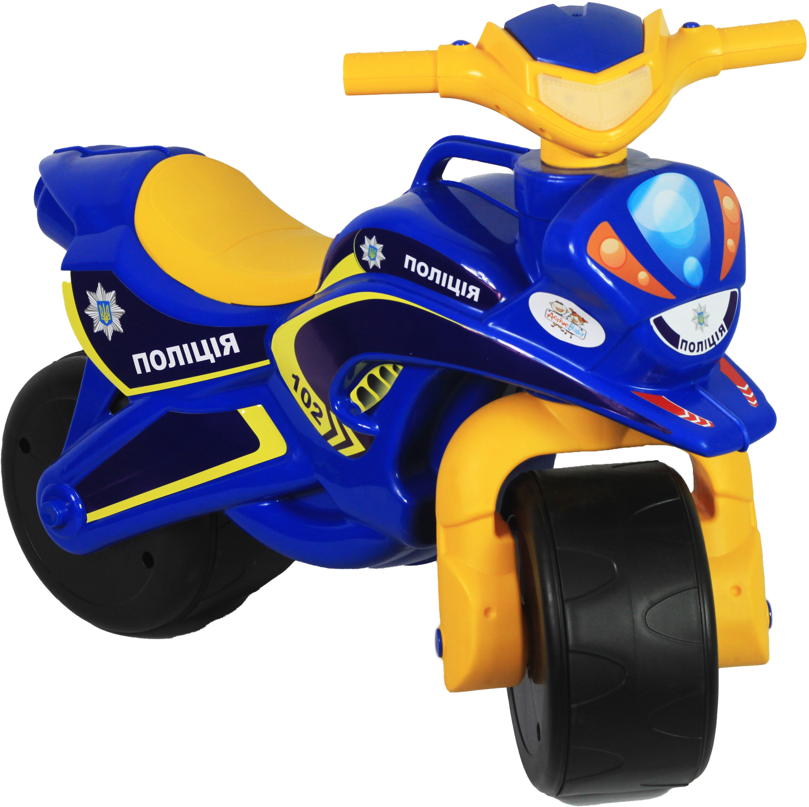 

Мотоцикл Active Baby Police Сине-желтый (0139-01570)