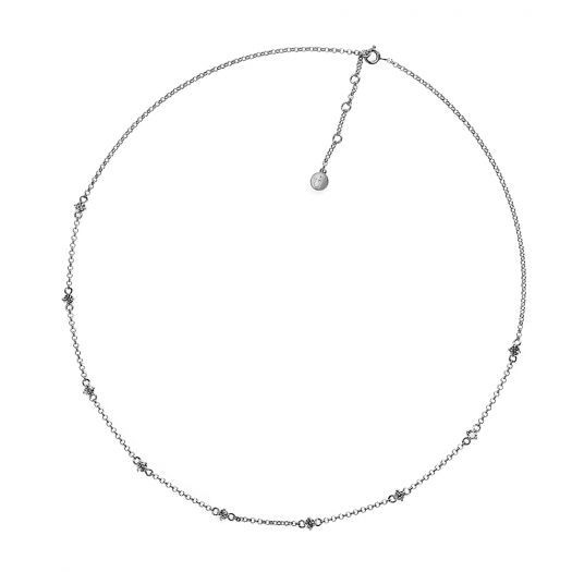 

Серебряное колье с камнями Натали 6123\3 Белый