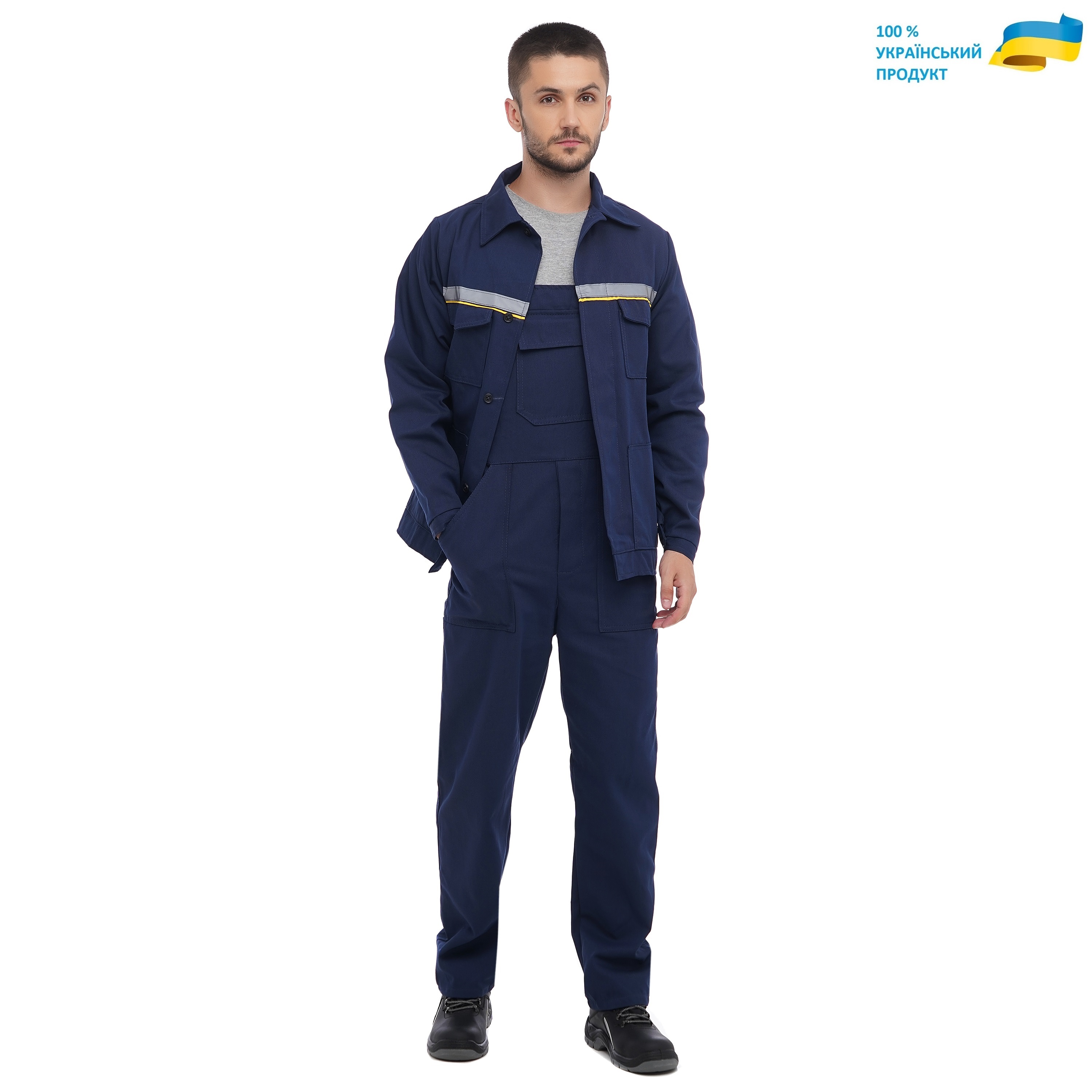 

Костюм рабочий КОМФОРТ , (100% Хлопок), куртка и полукомбинезон, 52-54, Костюм рабочий КОМФОРТ , (100% Хлопок), куртка и полукомбинезон, 52-54 (XL)