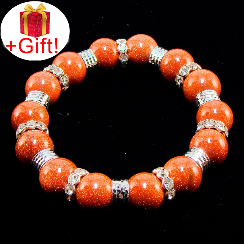 

Браслет авантюрин коричневый натуральный (10 мм), размер 17 см, julB0293