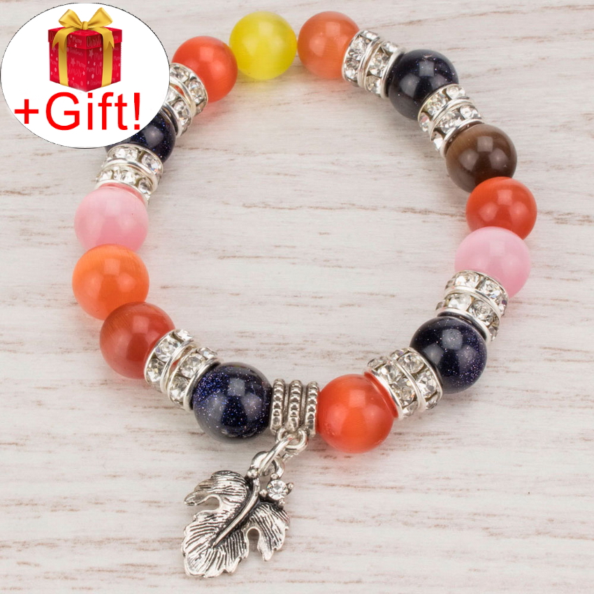 

Браслет авантюрин натуральный и кошачий глаз натуральный (10 мм), размер 20 см, julB0530