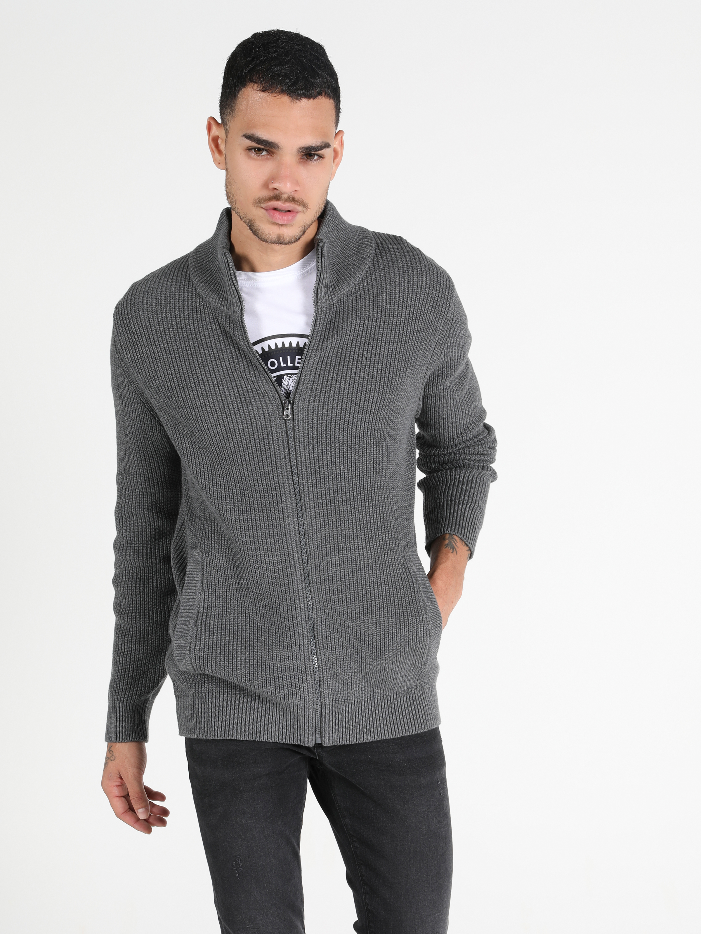 

Кофта Colin's CL1050050MGA  Grey Melange, Кофта Colin's CL1050050MGA XS Grey Melange