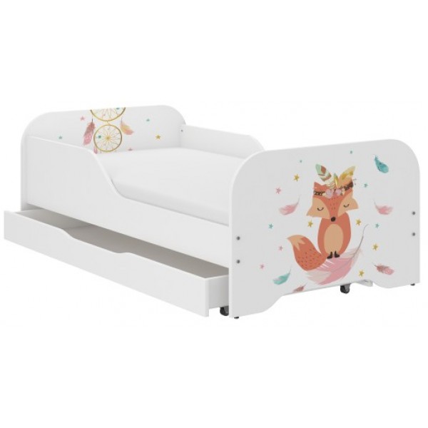 

Детская кровать KidsBunkBed Микки Маус ЛИСЕНОК 140x70 см. 144см х 74см х 65см