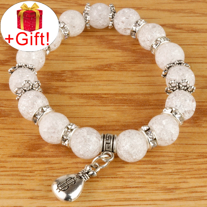 

Браслет горный хрусталь натуральный (10 мм), размер 19 см, julB1118