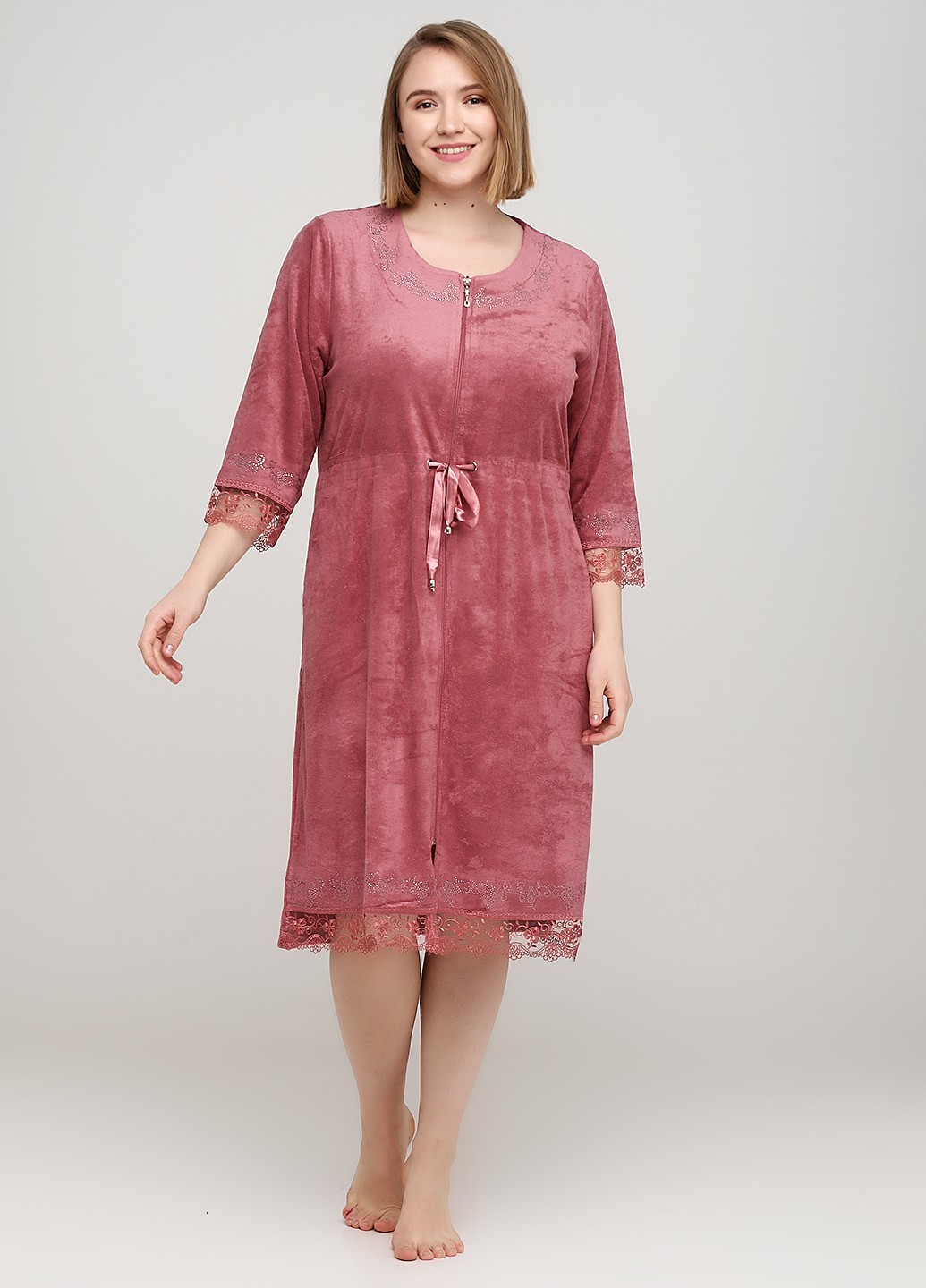 

Халат Romeo Life  кирпичный 3364-43, Халат Romeo Life 5XL кирпичный 3364-43
