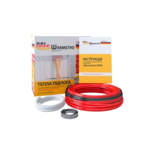 

Тонкий кабель двухжильный под плитку Warmstad WSS 7,0 м/100 Вт (0.6-0.7 кв.м)