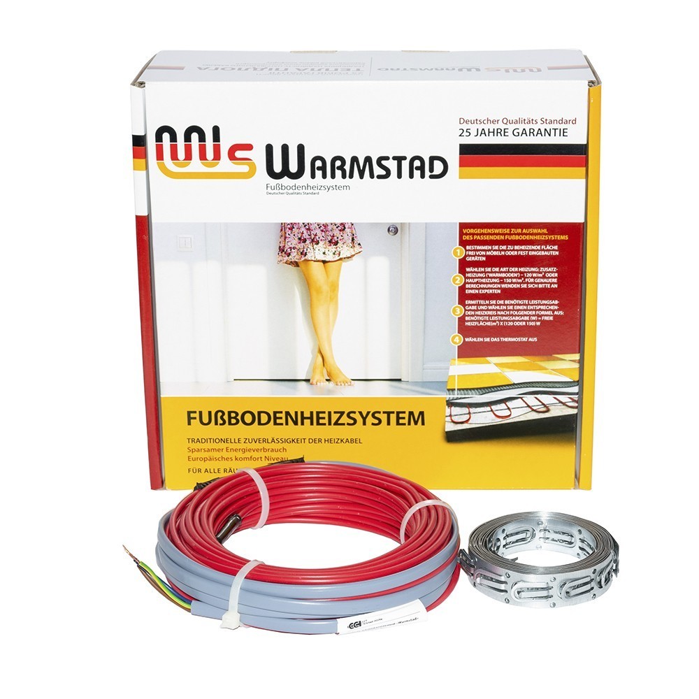 

Тонкий кабель двухжильный под плитку Warmstad WSS 15,5м/220Вт (1,2-1,45 кв.м)